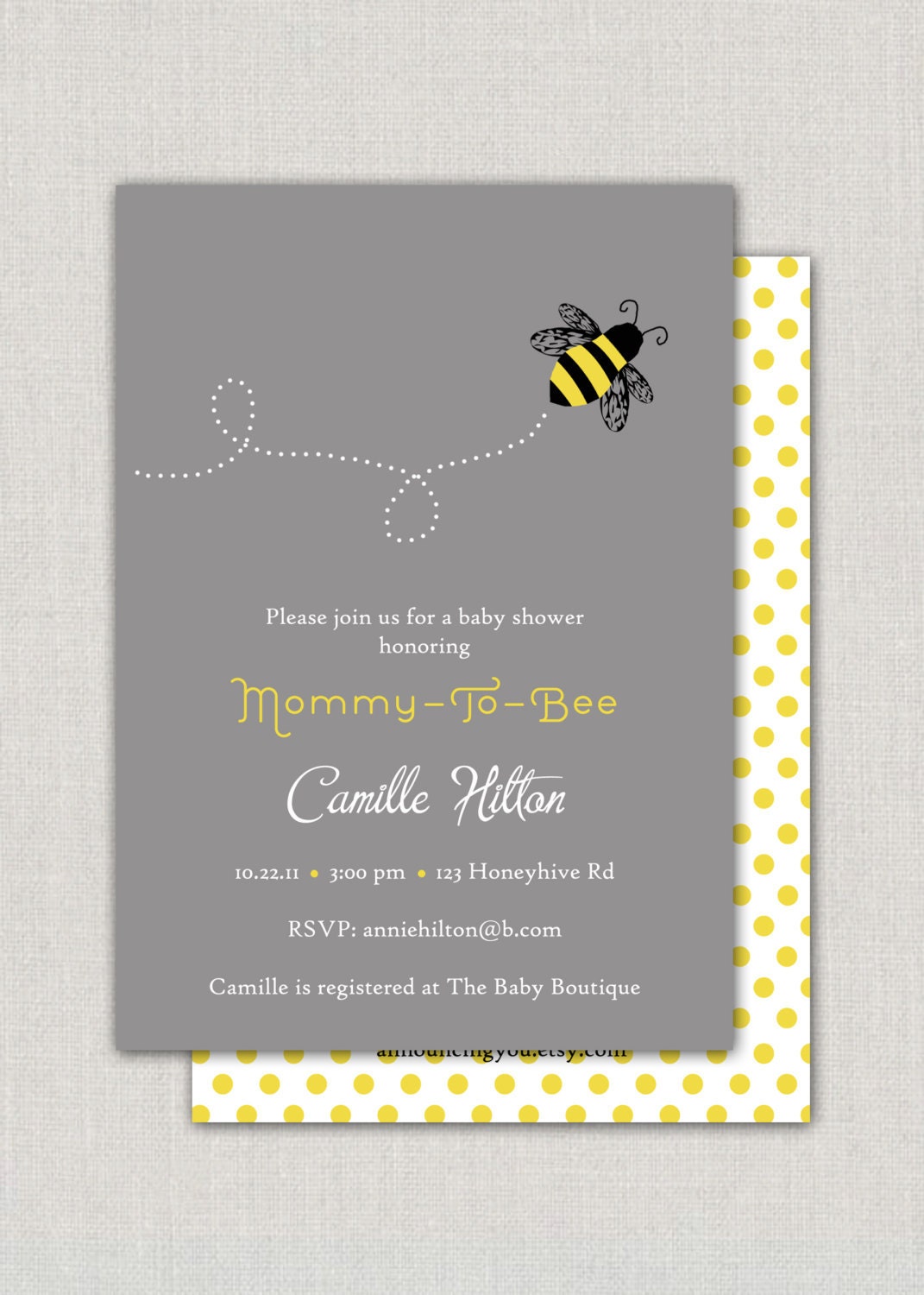 Bee Baby Shower Invitations Free 10