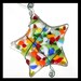 Glassworks Northwest - Lots of Colors Happy Star - Fused Glass Suncatcher or Ornament