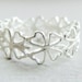 Clover ring shamrock sterling silver - 3D sterling silver ring - Clover Sterling Silver Ring - Clover Stack Ring Sterling Silver