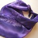 Silk Square Scarf - Mystic - Hand Painted Ladies Scarves Bandana Purple Violet Eggplant Lavender Plum Grape