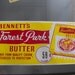 VINTAGE Bennett's Forest Park Butter Ottawa Kansas Poster Advertisement