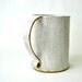 White Mug - Large ceramic coffee cup Honeybee white
