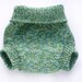 Wool Soaker Diaper Cover Large in Green Jungle