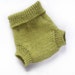 Wool Soaker Diaper Cover Medium in Pea Green