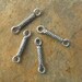 4 Sterling Silver Rope Link Connectors