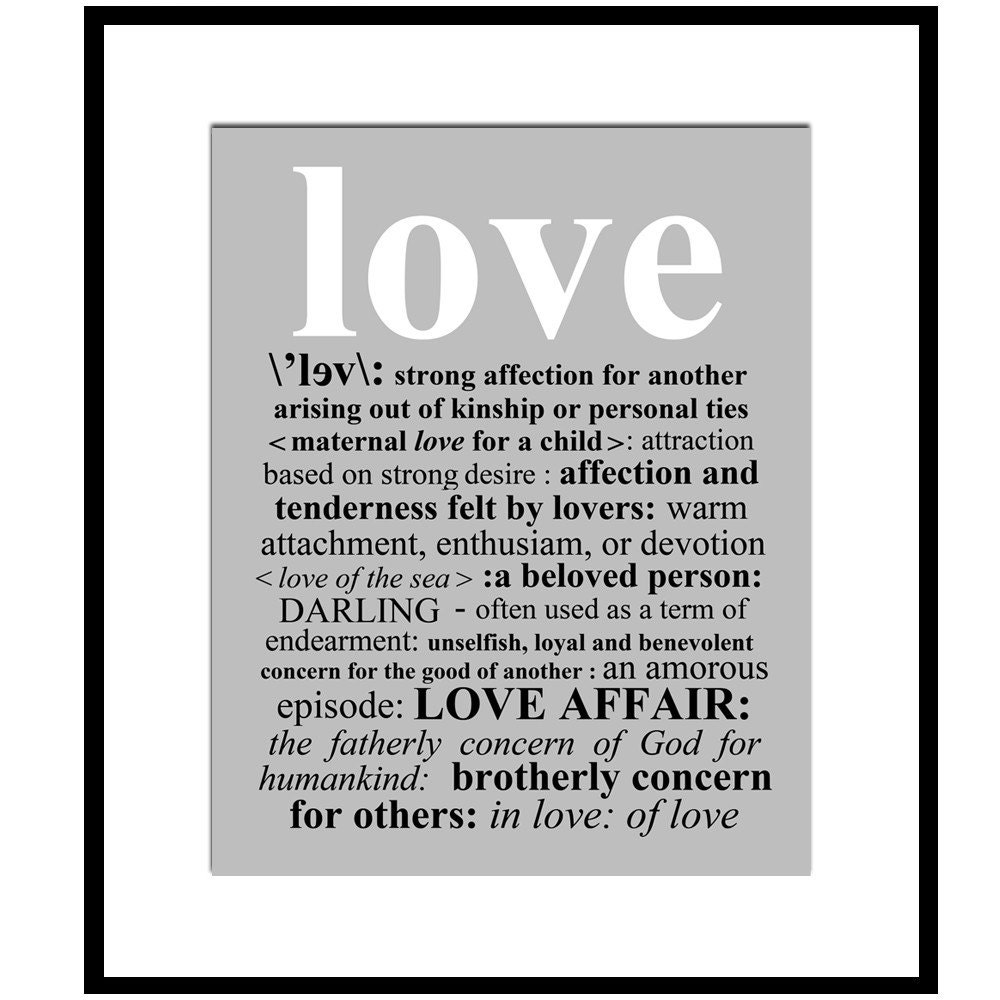 what is the best definition of love