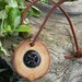 Wood Compass - Michigan Red Cherry Wood - for Gifts, Hikers, Bikers, Walkers or Explorers