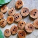 Wood Buttons - 15 Sugar Maple Tree Branch Buttons - 3/4 to 7/8 - 19.5 to 22 mm - For pillows, cowls, hats, scarves and handbags
