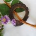 Wood Shawl Pin - Made from Black Walnut Wood with bark and Osage Orange Wood - for Shawls, Sweaters, Wraps, Scarves or Hair Pins