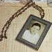 Vintage Framed Black and White Photo on Chain (SALE)