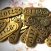 Brass Locker Number TAG (1) for Steampunk Mixed Media or Jewelry