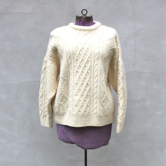 vintage IRISH wool sweater.