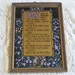 Vintage 1930s Framed Buzza HOUSE GUEST MOTTO PRINT, J P McEvoy, Lavender, Gold Black