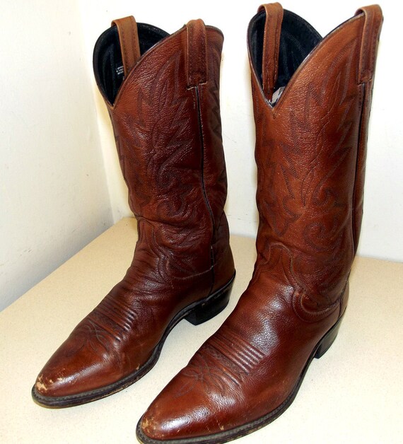 Vintage Dan Post brand cowboy boots size 9.5 D or cowgirl size