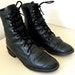 Vintage Justin lace up Ropers Cowgirl size 5 B in a beautiful Hunter green color