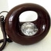 Fabulous Retro Rotary Brown 'Donut' phone -- working condition