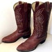 Vintage Bronco brand cowboy Boots size 12 D Vegan Friendly