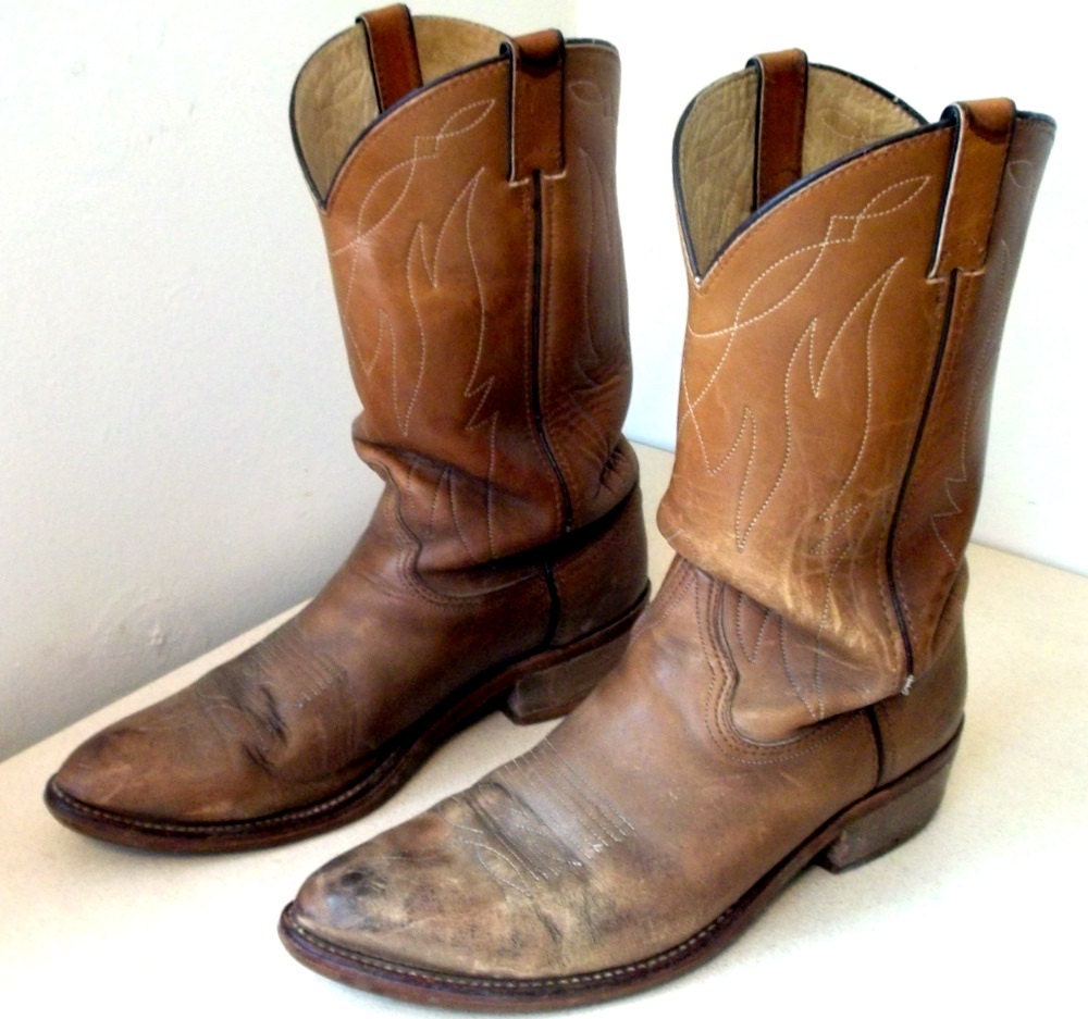 Authentic Rugged Double H Cowboy Boots size by honeyblossomstudio