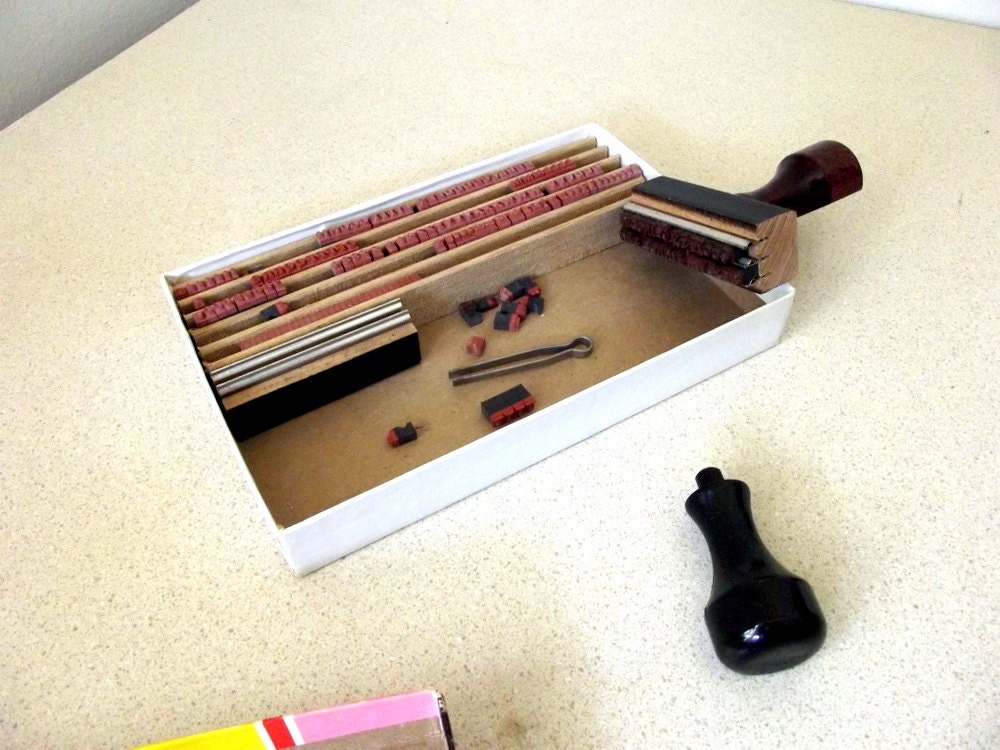 Vintage Instant Rubber Stamp Making Kit by Superior Swiftset