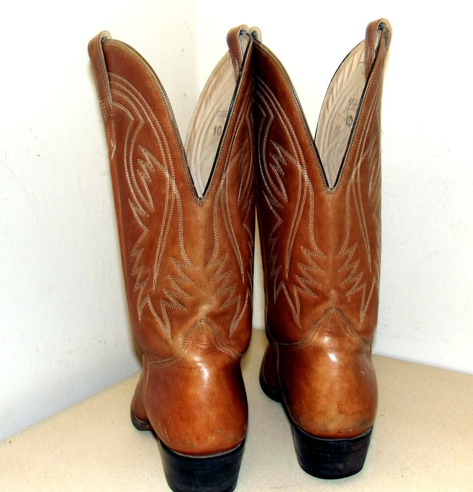 Houston Cowboy Boots by Chris Romero beautiful tan brown