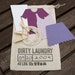 PURPLE Dirty Laundry Guest Book Kit