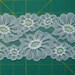 Vintage Lace Trim Unusual Green and Off-White Daisy Flower 1 yd x 3.5 inches