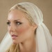NEW 42 Inch English Net Bridal Cap Wedding Veil