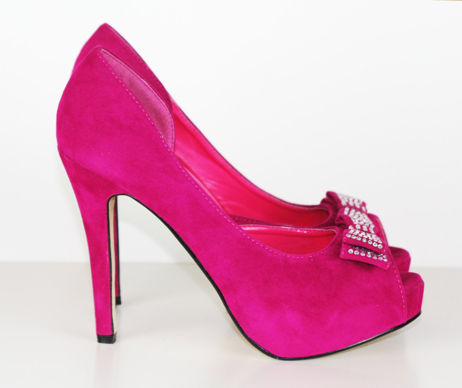 fuchsia evening shoes