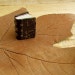 Miniature Book, Worn Vintage Leather / Tiny Journal