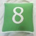 Custom Made number pillow for JA