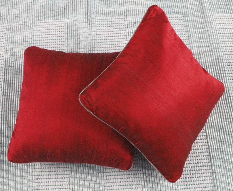 Rich red throw pillows16X16 inch decorative cushion covers