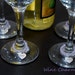 Set of 4 Purple Love Wine Charms-READY TO SHIP
