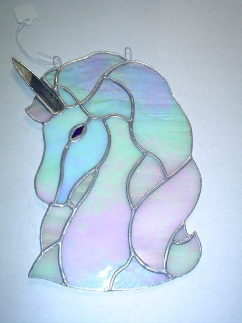 stained glass unicorn
