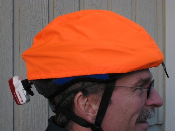 Bright Orange Bicycle Helmet Cover Waterproof