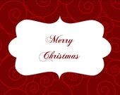 Items similar to Printable Merry Christmas Card on Etsy