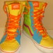 vans off the wall rainbow shoes