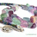 Reserved for Yorkie Rainbow Fluorite Double Beaded Necklace