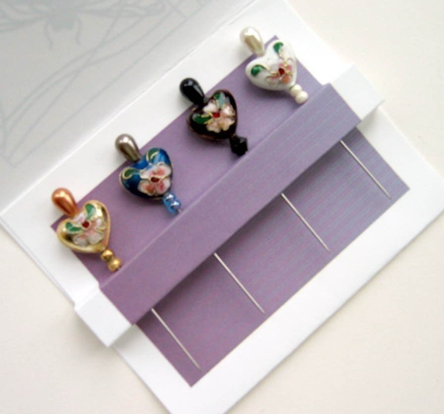 Decorative Quilt Pins Cloisonne Stick Pins Pincushion