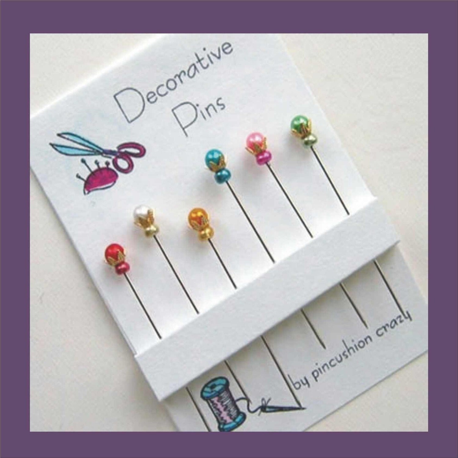 Handmade Decorative Sewing Pins Pin Toppers Dress up your