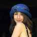 felt hat made with merino wool felted hat sky