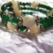 Math Jewelry - Pi Bracelet - Aventurine, Mother of Pearl
