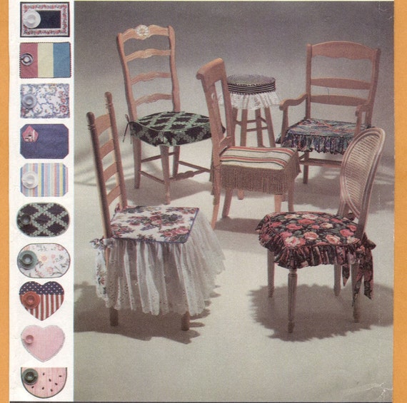 117.. CHAIR PADS AND MATCHING PLACEMATS HOME DECOR PATTERN