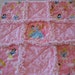 Princess Baby Girl Security or Lovey Rag Blanket or Mini Quilt