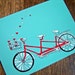 Tandem Valentine Postcards - hearts - set of 5
