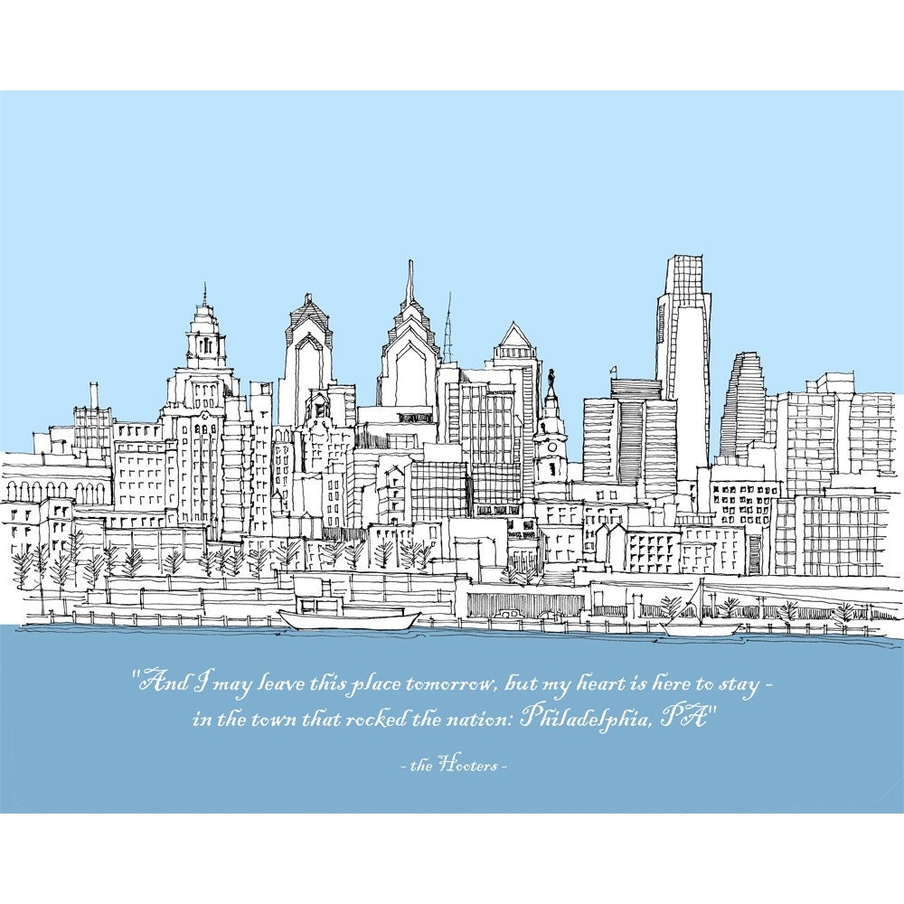 Philadelphia Skyline Print