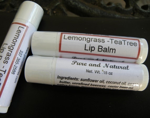 recipe balm making lip Natural Ingredients Tea  Organic  Lemongrass All Tree  Balm Lip