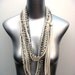necklushie - spring natural w/ black stripes