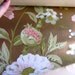 Vintage Wall Paper Roll Gold Background with Flowers