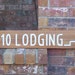 Custom made address sign with stairs engraved hand painted cedar wood sign