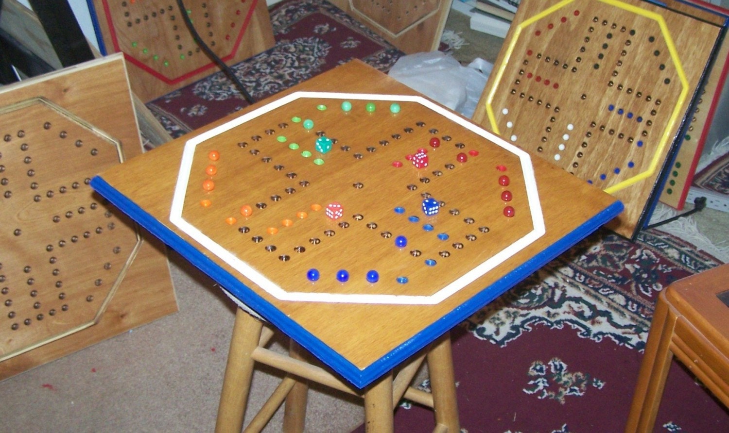 Classic large Aggravation game board w marbles and by 